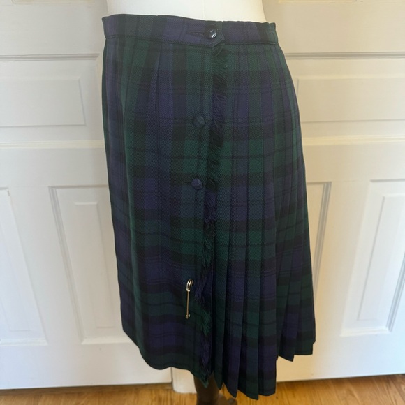 Vintage Black Watch Plaid Kilt - Picture 2 of 5